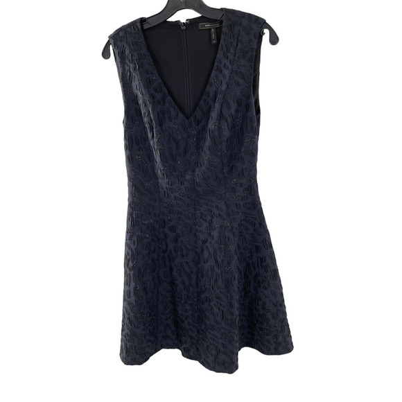 bcbg MAXAZRIA HANNELLI LEOPARD JACQUARD DRESS - Picture 2 of 9